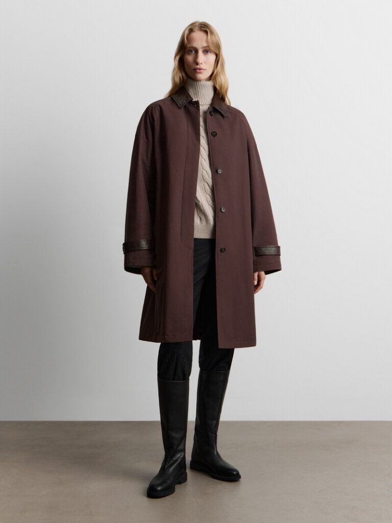 Плащ утепленный